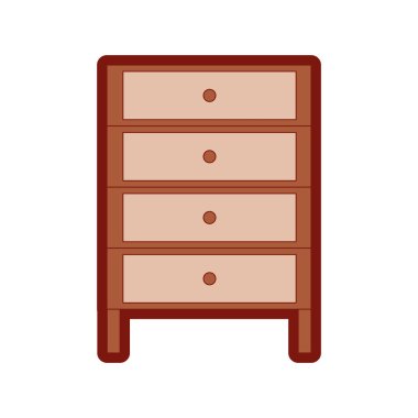 çizgi rengi kabin arşiv dosya belge çekmece vektör çizim ile