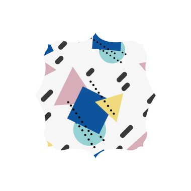 grafik geometrik sanat arka plan vektör çizim ile kare