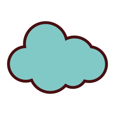 çizgi rengi doğal bulut içinde gökyüzü hava tasarlamak vektör için