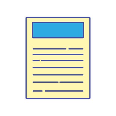 çizgi rengi iş kağıt belge çalışma bilgi vektör çizim