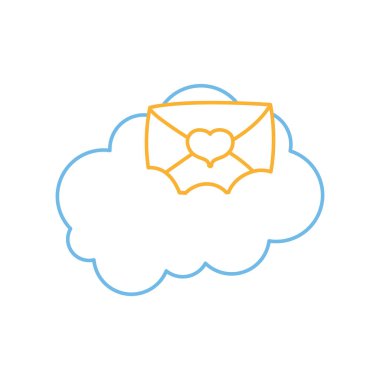 Aşk, tutku ve romantik Tema izole tasarım vektör çizim kartı