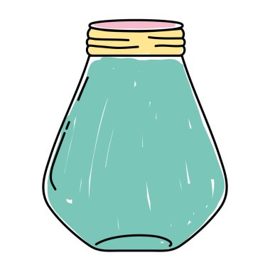 Orta ve geniş mason cam koru vektör çizim