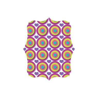 Doku dekorasyon ve tekstil tema izole tasarım vektör çizim tasarlamak çerçeve