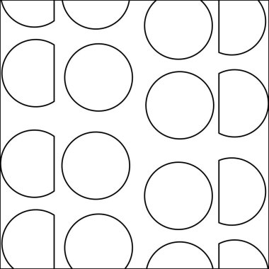 çizgi daire ve üçgen memphis tarzı arka plan vektör çizim