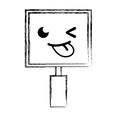 komik ve sevimli cherring kurulu kawaii vektör çizim şekil