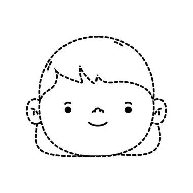 noktalı şekil avatar kız kafasına saç modeli tasarım vektör illustraion