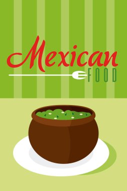 Meksika yemeği menü kartı vektör çizim grafik tasarım