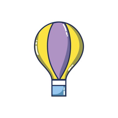 Hava Balon sinek seyahat etmek tasarlamak vektör