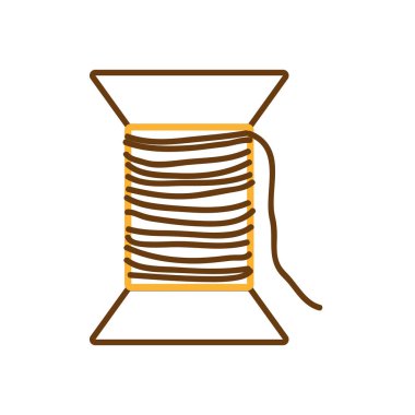 siluet iplik dikiş zanaat moda araç vektör çizim