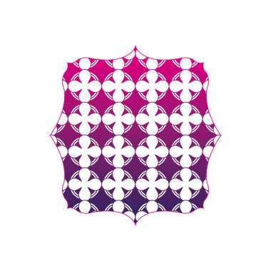 renk siluet grafik Dikişsiz desen arka plan stili vektör çizim ile kare