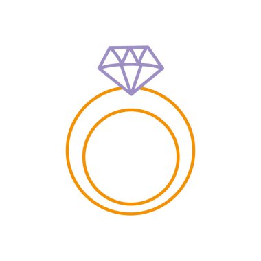 Elmas mücevher takılar ve değerli Tema izole tasarım vektör çizim