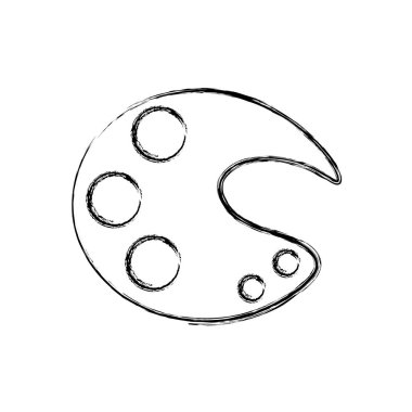 Şekil sanat palet aracı boya ve vektör çizim çizim