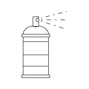 satır aerosol sprey sanat vektör çizim boyayabilirsiniz