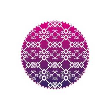 renkli siluet daire grafik sorunsuz yaratıcı arka plan stili vektör çizim ile