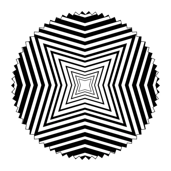 Cercle Avec Motif Formes Abstraites Backgroun Décoration Illustration Vectorielle — Image vectorielle