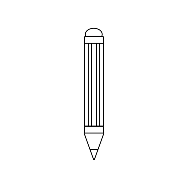 线铅笔学校教育学习用具向量例证 — 图库矢量图片