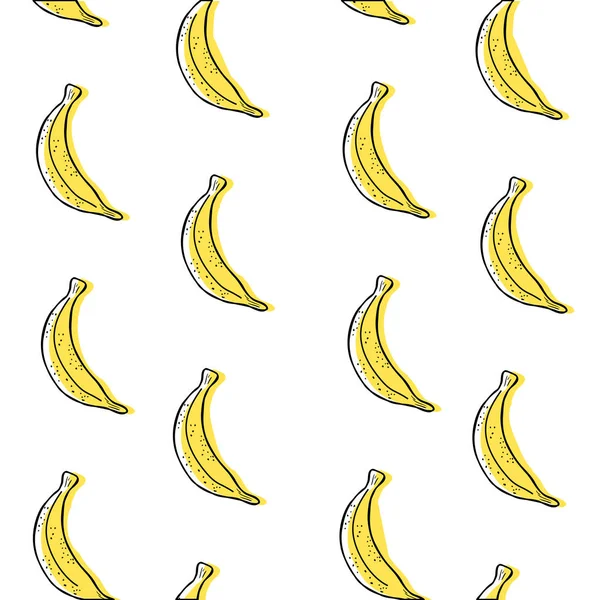 Cor Deliciosa Banana Fruta Fundo Design Vetor Ilustração — Vetor de Stock