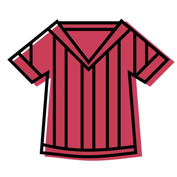 Color Shirt Uniform Play American Football Vector Illustration — Stock Vector