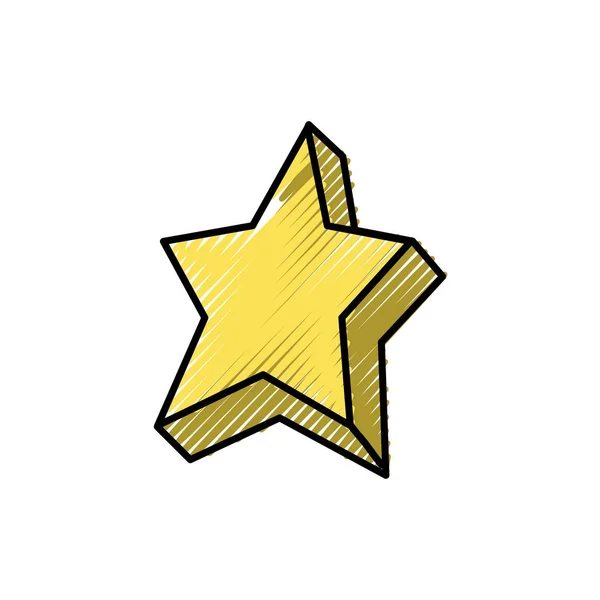 Star Decoration Award Success Theme Isolated Design Illustration Vectorielle — Image vectorielle