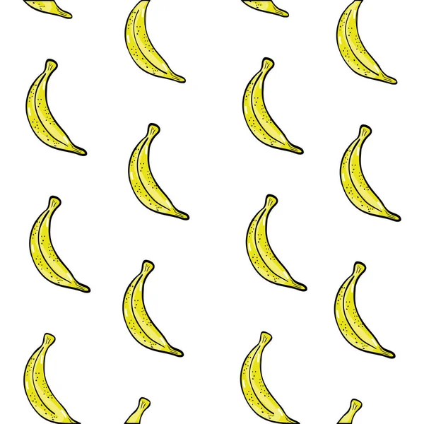 Delicioso Plátano Fruta Fondo Diseño Vector Ilustración — Vector de stock