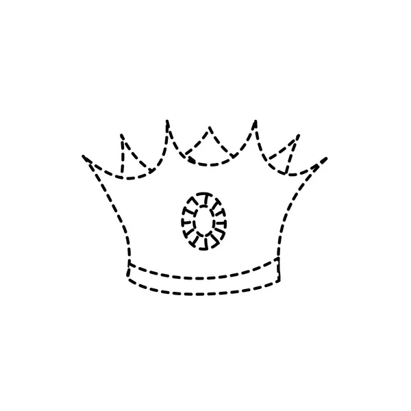 Corona Lujo Real Joyería Tema Diseño Aislado Vector Ilustración — Vector de stock