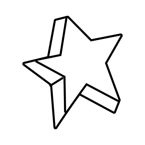 ライン キュートな明るい星アート デザイン ベクトル図 — ストックベクタ