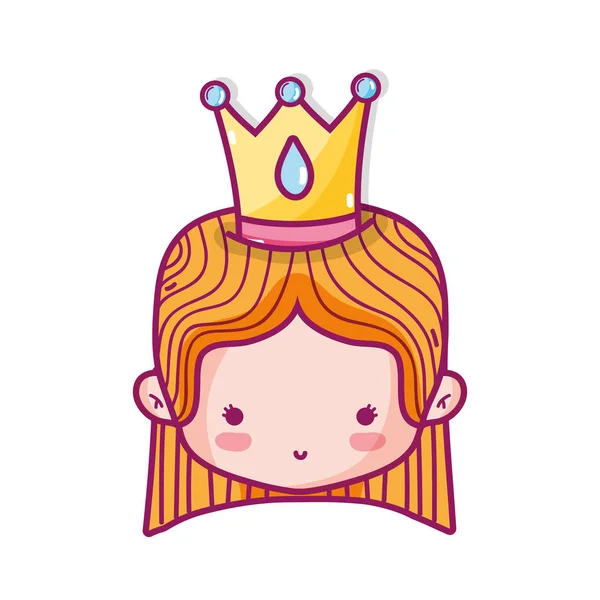 Princesa Reino Real Tema Imperial Design Isolado Ilustração Vetorial — Vetor de Stock