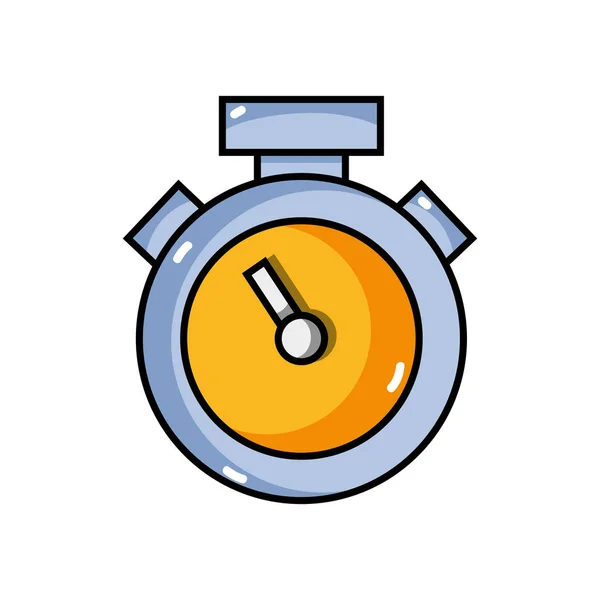 Objeto Cronómetro Para Conocer Ilustración Vectorial Medida Tiempo — Vector de stock