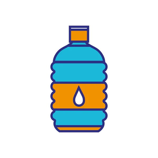 Bottiglia Acqua Colori Bere Sana Illustrazione Vettoriale Liquido — Vettoriale Stock