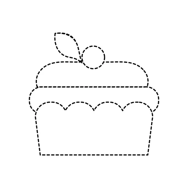Вкусный Торт Сладкий Десерт Векторные Иллюстрации Пищевых Продуктов — стоковый вектор