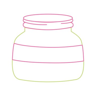 renkli küçük ve geniş mason cam stil vektör çizim