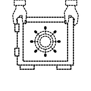 Kasa para finans ve ticaret Tema izole tasarım vektör çizim