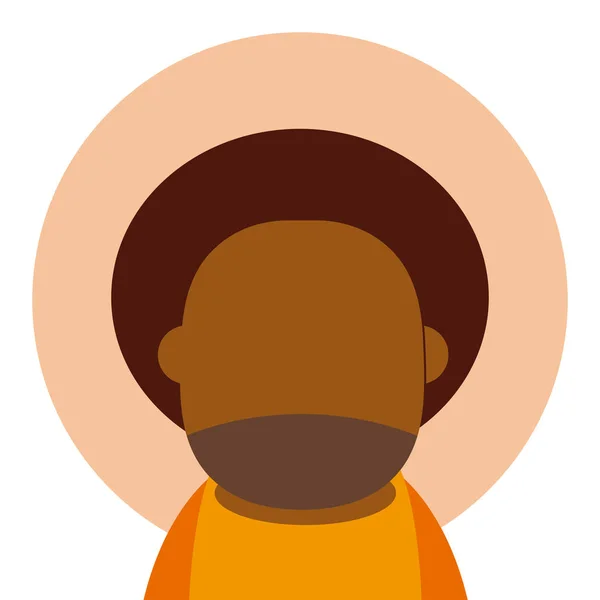 Афро Дед Аватар Мультипликационный Векторный Графический Дизайн — стоковый вектор