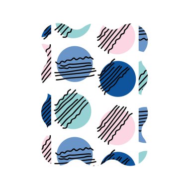 dikdörtgeni geometrik grafik stili arka plan vektör çizim ile