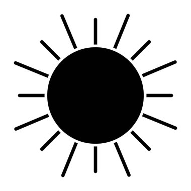 siluet düz güneş ışıkları ray üzerinde beyaz arka plan vektör çizim ile