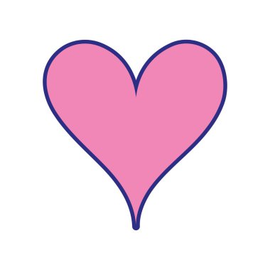 tam renkli kalp tutku sanat dekorasyon tasarım vektör çizim