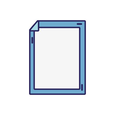 kağıt ile bükülmüş sayfası nesne tasarlamak vektör