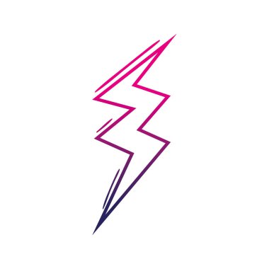 renkli sembol simge uyarı uyarı vektör çizim gök gürültüsü