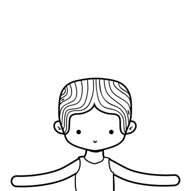 Bale spor ve sağlık Tema izole tasarım vektör çizim bir çocuk dans