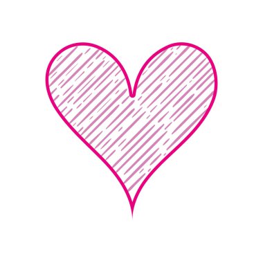 renkli kalp sevmek tutku tasarlamak vektör için gölgeli