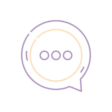 renkli sohbet kabarcık metin notları mesaj vektör çizim