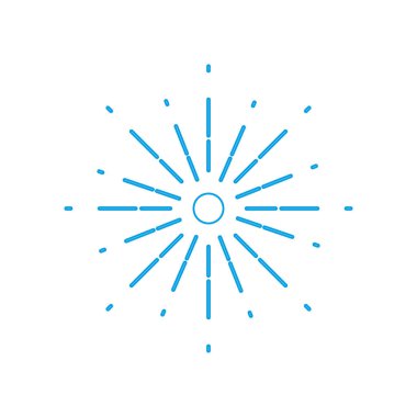 renkli doğal kuvvetli güneş ışığı ile soyut ray tasarlamak vektör