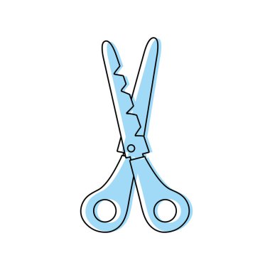 renk makas okul aracı eğitim çalışma vektör çizim için