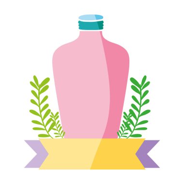 renkli uzun mason kavanoza şube ve şerit vektör çizim ile