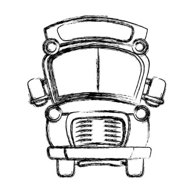 Eğitim seyahat vektör çizim için şekil okul otobüs ulaşım seyahat