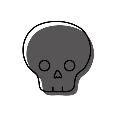 mesaj uyarı vektör çizim uyarı için tehlike kafatası