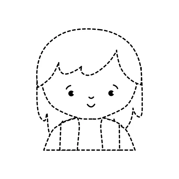 Chica Infancia Del Niño Gente Pequeña Tema Diseño Aislado Ilustración — Vector de stock
