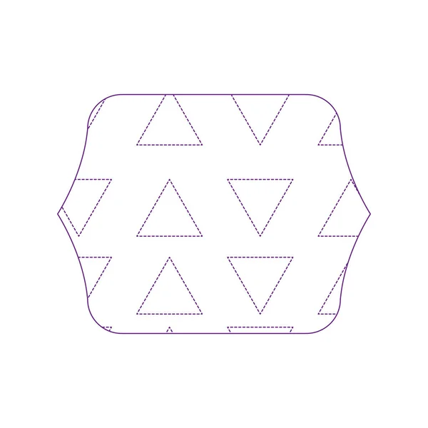 Punkt Form Quadrat Mit Grafischem Geometrischem Stil Hintergrundvektor Illustration — Stockvektor