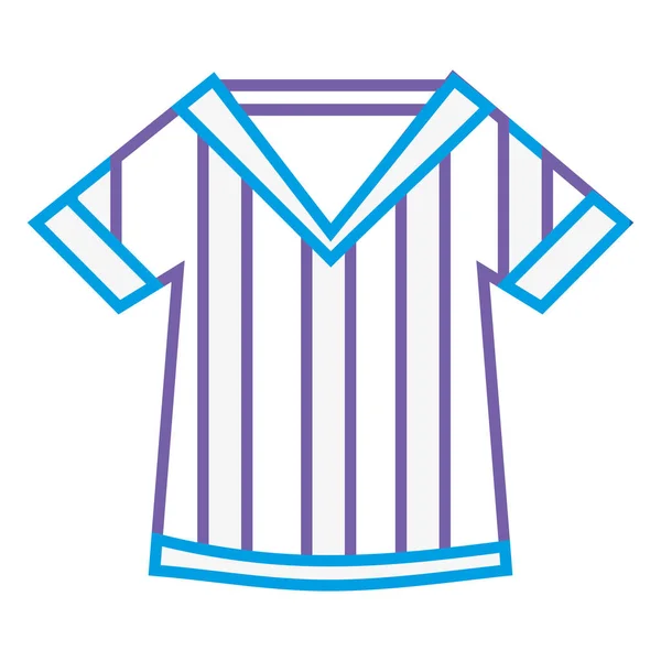 Couleur Ligne Shirt Uniforme Pour Jouer Illustration Vectorielle Football Américain — Image vectorielle