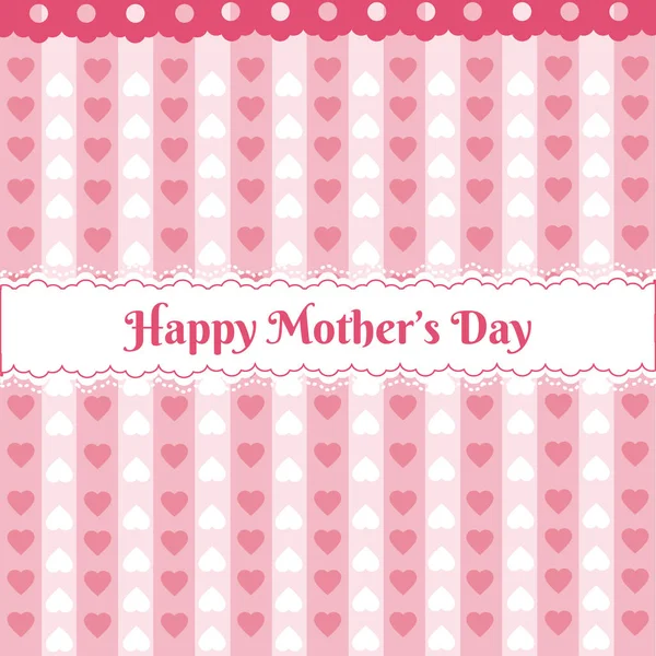 Happy mothers day over cute pattern icon vector illustration graphic design